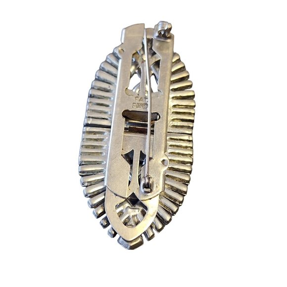 Antique Early Paste Duette/Dress Clip Brooch (A2940) - Picture 5 of 7